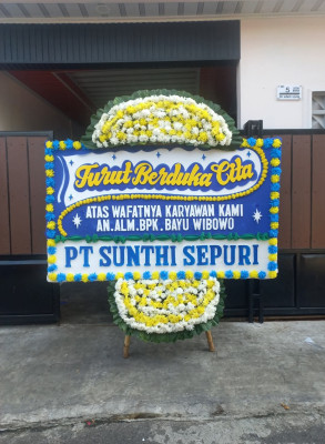 Papan Bunga Duka di Linggajaya
